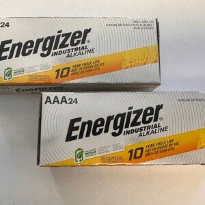 48-ENERGIZER INDUSTRIAL ALKALINE BATTERIES AAA 48 PACK 12/2035 BRAND NEW
